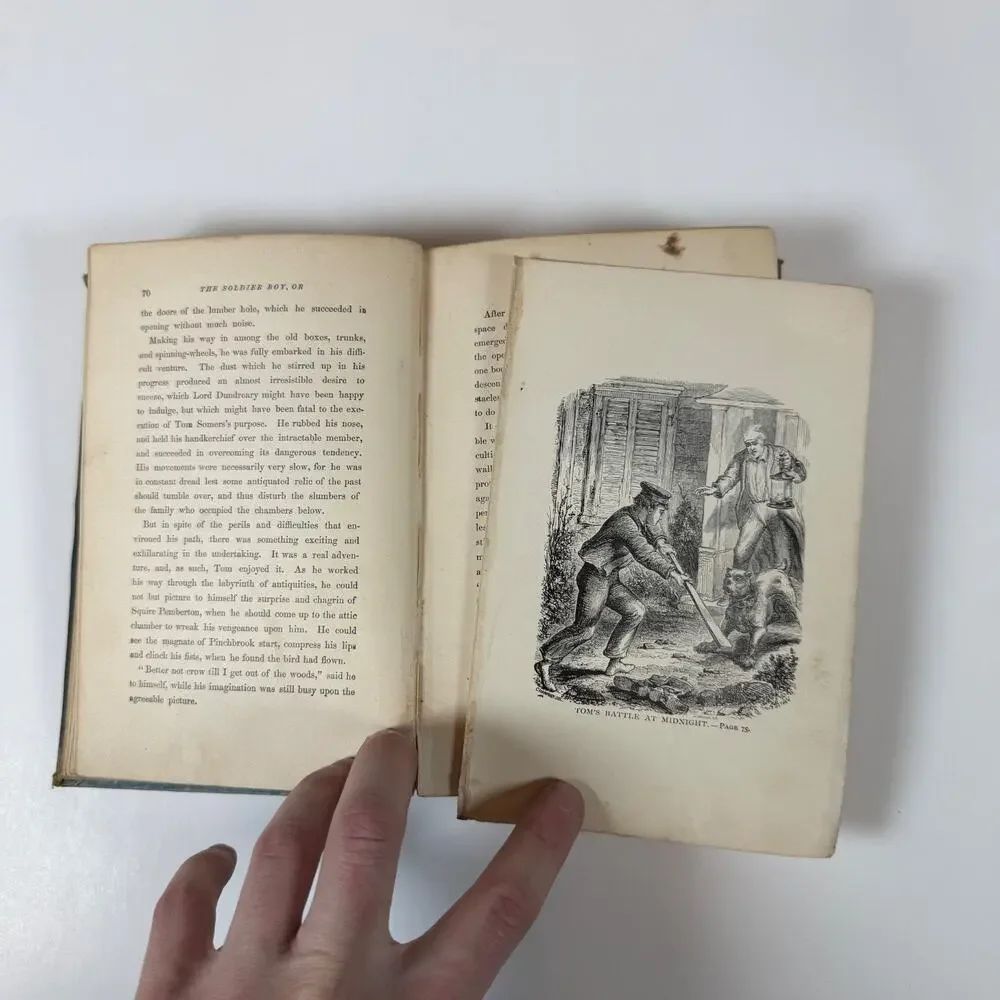 The soldier boy by Oliver Optic 1893 Antique Book